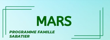Programme Adultes & Familles & Information VACAF – Mars 2026 à la Maison de Quartier de Sabatier