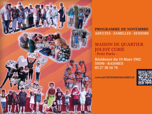 Programme novembre-décembre / Familles – Adultes – Seniors / MQJC